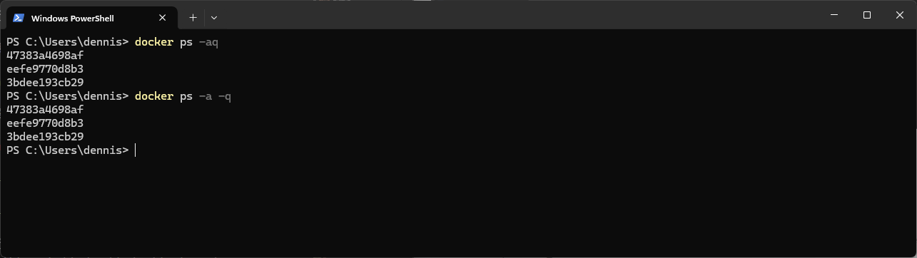 docker start